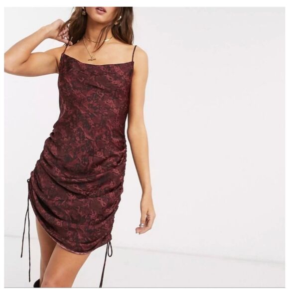 Free People Day to Night Printed Slip Dress size Medium - Picture 2 of 5